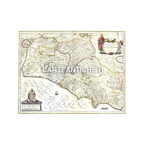 Carta Geografica Antica Della Regione Lazio 02