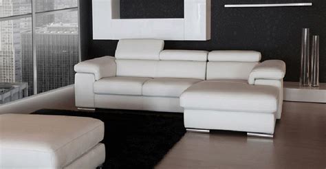 More aged household furniture can be affected with stuff like corrosion or perhaps dry decay. Two-piece white leather sectional sofa with matching ...