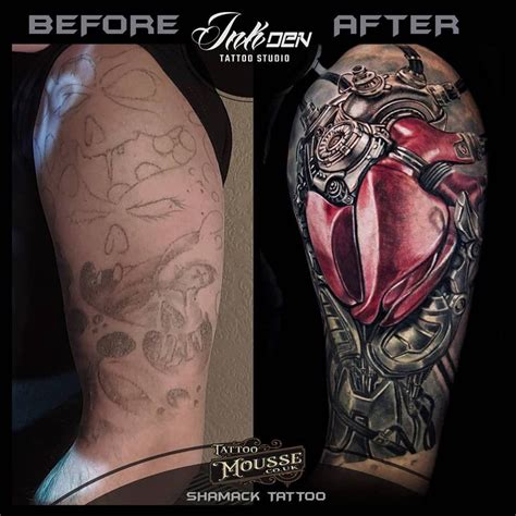 Bio Mechanical Inspired Cover Up Heart Done By Shamack