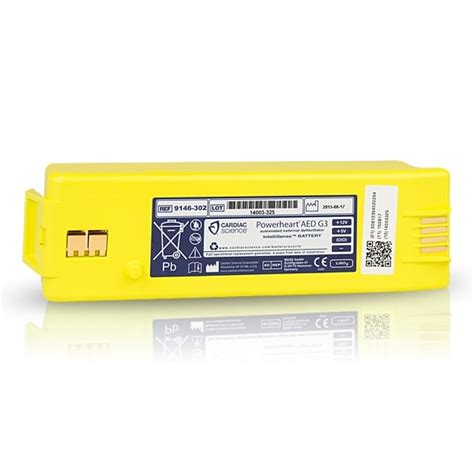 Cardiac Science Powerheart Aed G3 Battery Yellow 9146 302