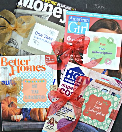 Free Printable Magazine Gift Subscription Cards/Tags - Hip2Save