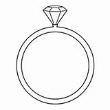 Coloring Diamond Ring Pages Rings Color Printable Drawings 230px 3kb sketch template