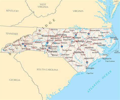 Map Of North Carolina Coastal Counties