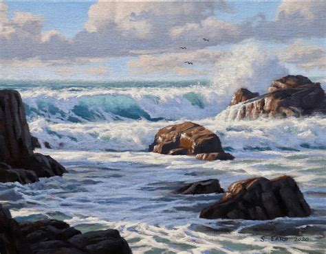 Rocky Shore By Sam Earp SOLD Sam Earp Artist At The Kiwi Art