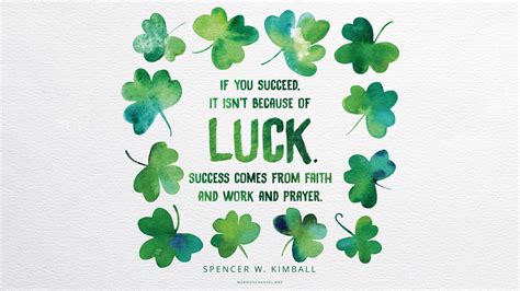 Daily Quote More Than Luck Mormon Channel