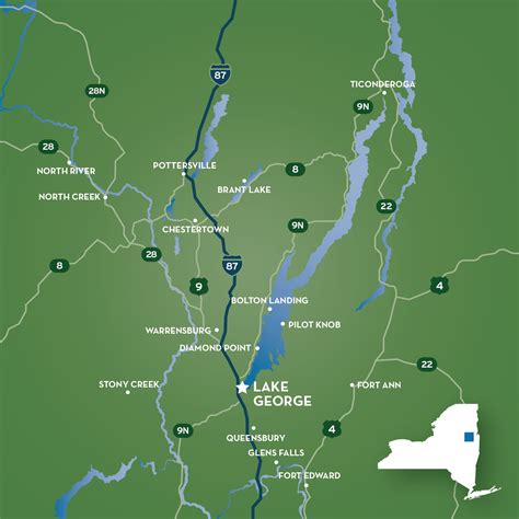 Detailed Map Of Lake George Ny