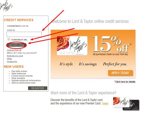 Check spelling or type a new query. Lord & Taylor Credit Card Login Info @ www.lordandtaylor.com