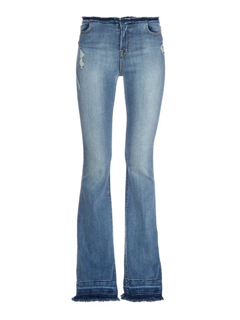 Lyst J Brand Maria High Rise Flared Jeans In Blue