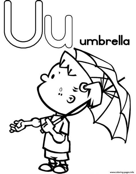 Littel Girl With Umbrella Alphabet S Freeed3c Coloring Pages Printable