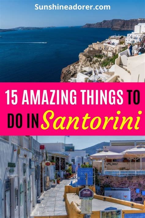 15 Amazing Things You Need To Do In Santorini Sunshine Adorer