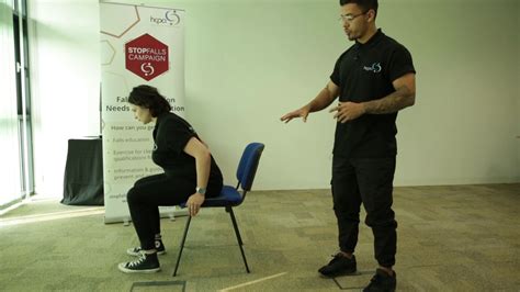 Strength And Balance Exercise Sit To Stand Youtube