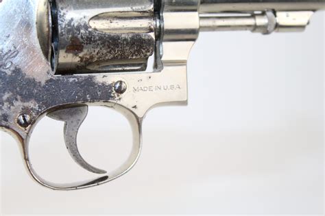 Sandw Smith And Wesson Hand Ejector Revolver Fch Antique Candr Firearms 014