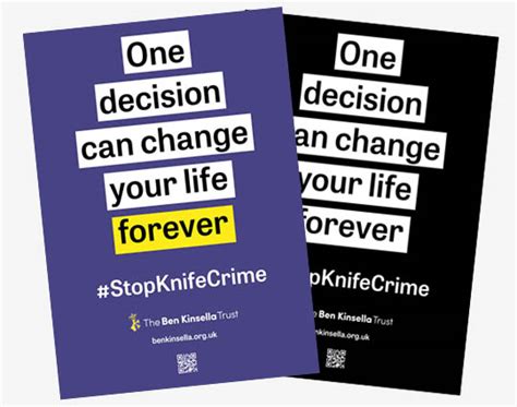 Knife Crime Posters The Ben Kinsella Trust