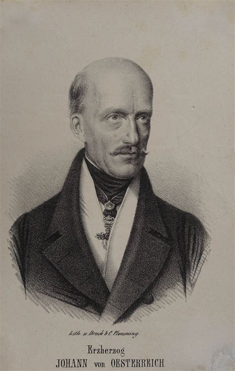 Erzherzog Johann Von Österreich Lithographie V C Flemming Glogau Um