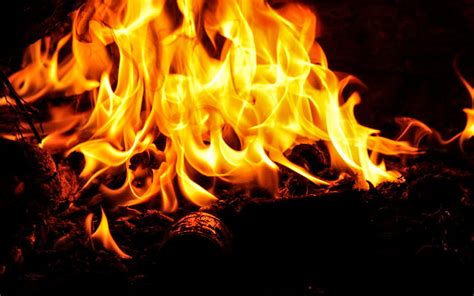 Flame Fire Hot Coals Camp Lights Hd Wallpaper Peakpx
