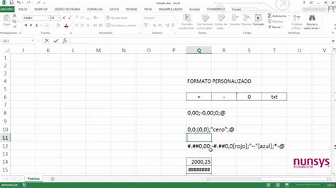Formato Personalizado Excel