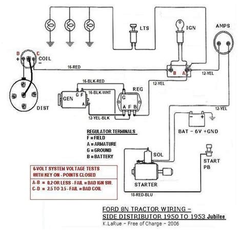 Ford 8n Wiring Harness 6 Volt
