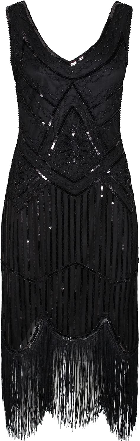 ro rox great gatsby 1920 s cocktail party sequin tassel flapper dress clothing