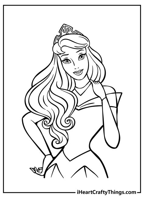 Free Coloring Pages Sleeping Beauty