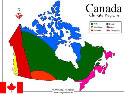 Canadainfo Geography And Maps Maps Climate