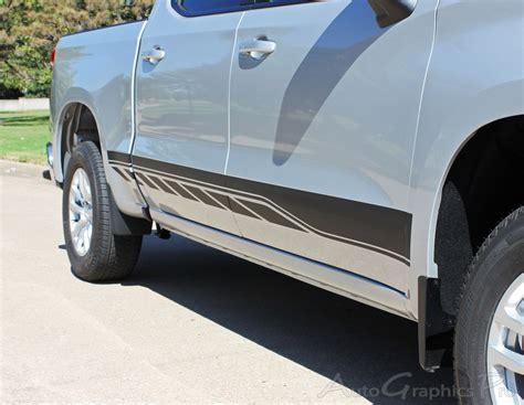 2019 2020 2021 2022 Chevy Silverado Door Stripes Rocker Two Side Body