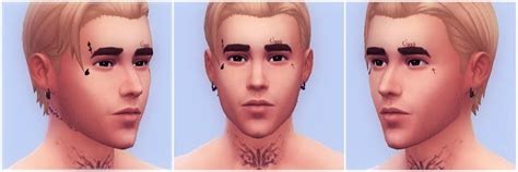 Sims 4 Ccs The Best Random Face Tattoos By Lesimmerlad The Sims