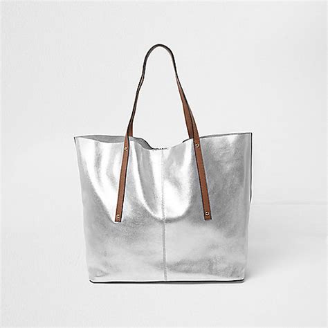 Silver Tote Handbag Iucn Water