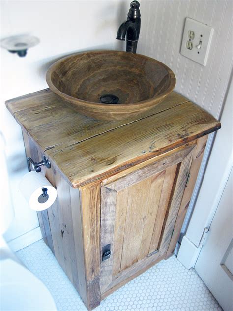 1140 x 854 jpeg 110 кб. Rustic wood bathroom sink vanity - Abodeacious