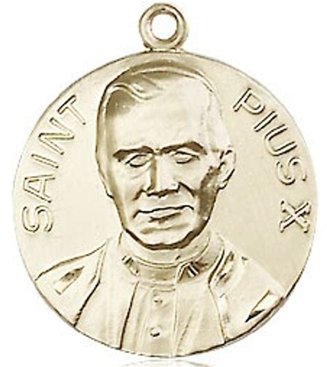 Sisters Of Carmel Round St Pius X Medal