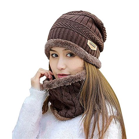 Song Ting Conjunto Gorro Y Bufanda Frío Tejido De Lana Unisex A La Moda