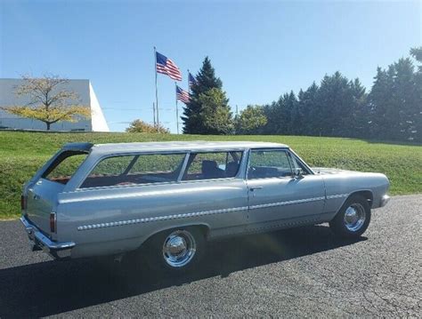 1965 Rare Chevelle 2 Door Wagon Factory 4 Speed Car For Sale