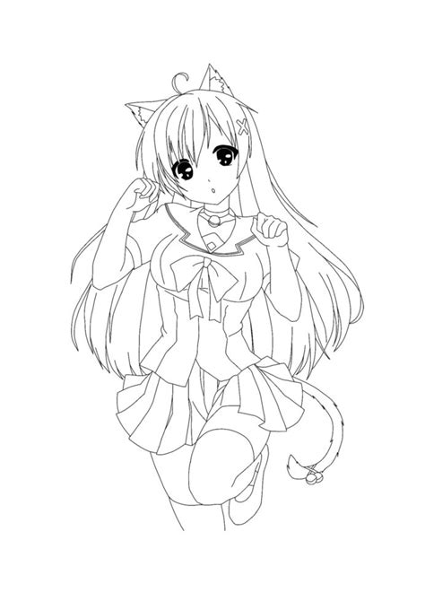 Girl Coloring Pages Anime