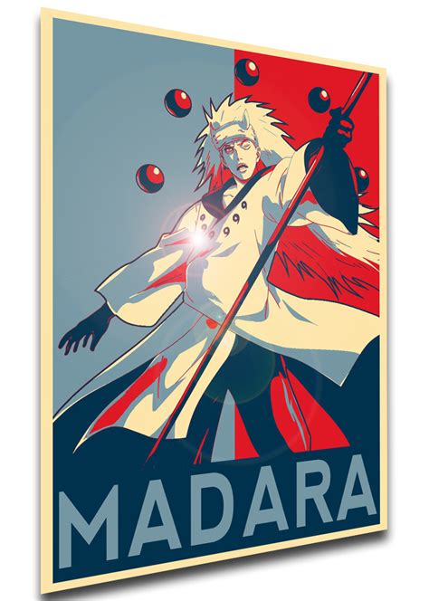 Poster Propaganda Naruto Madara Uchiha Six Path Ll1493