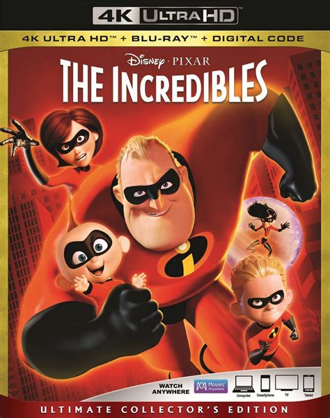 The Incredibles 4k 2004 Ultra Hd Blu Ray