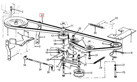 Cub Cadet Mower Deck Belt Diagram