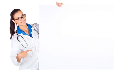 Doctor With Blank Board Free Stock Photo Public Domain Pictures