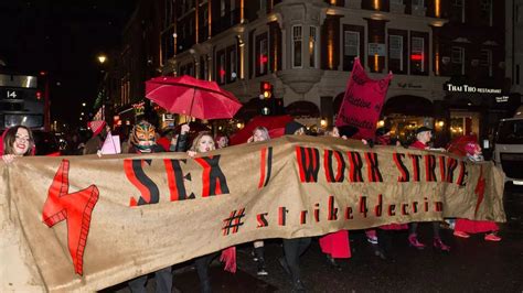 Hundreds Of Prostitutes On Strike As They Protest Unfair Working Conditions Mirror Online