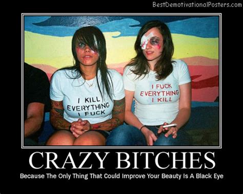 Crazy Bitches Demotivational Poster
