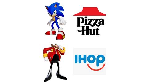 Sonic The Hedgehog And Dr Eggman Ihop Pizza Hut Commercial Youtube