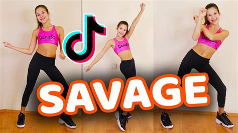 i m a savage tik tok dance tutorial mirrored youtube