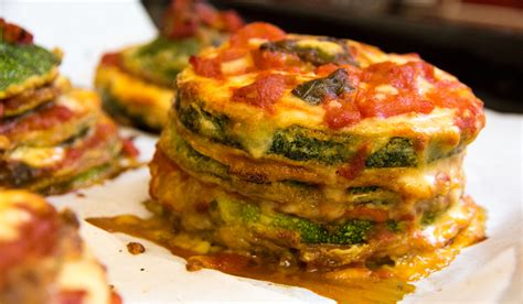 Zucchini Mozzarella And Tomato Stacks — Mia Lanina