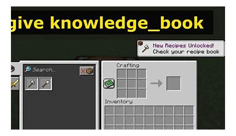 Minecraft : Knowledge Books(Give Command Generator) : Gamer Geeks