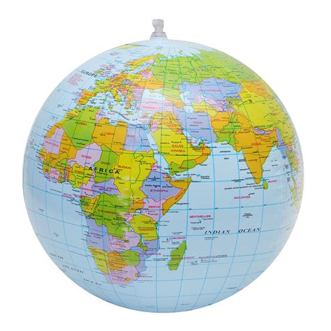 30cm Inflatable Globe World Earth Ocean Map Ball Geography Learning ...