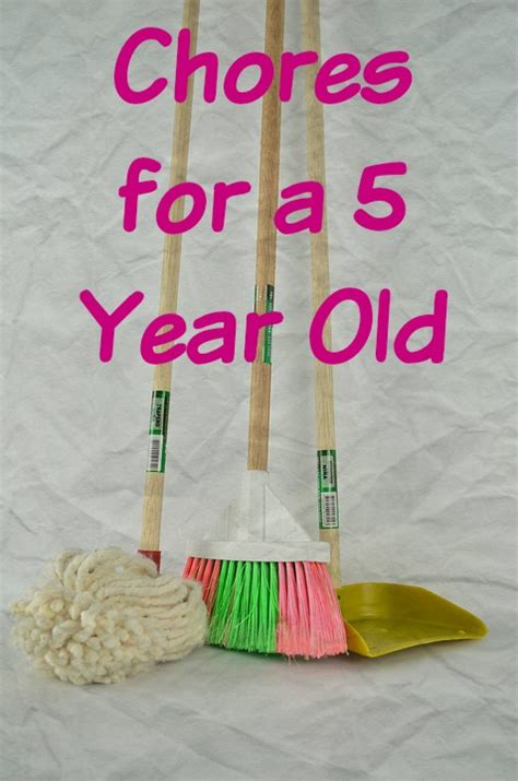 Chores For A 5 Year Old