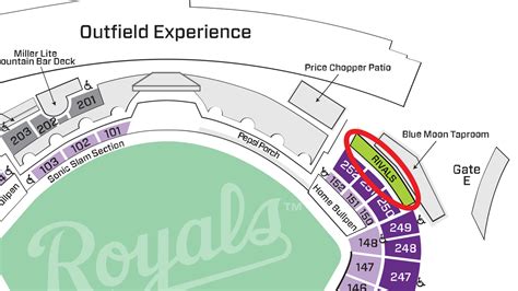 Royals Stadium Seating Map Elcho Table