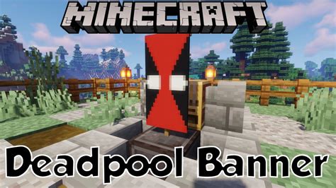 Minecraft Deadpool Banner Tutorial 116 Youtube