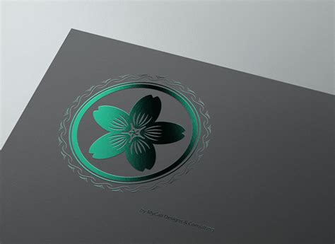 Cherry Blossom Logo Logo Design Design Web Design