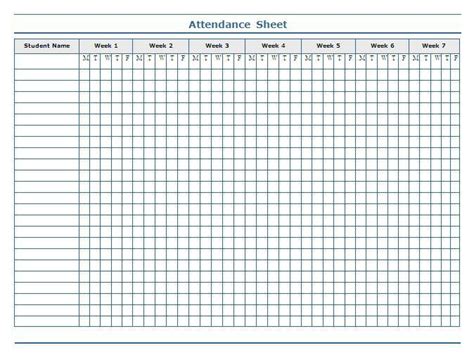 Class Register Template Excel Aana Log Sheet Attendance