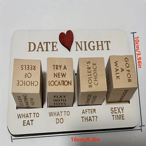Date Night Dice Date Night Wooden Dice Game For Couples Dont Miss