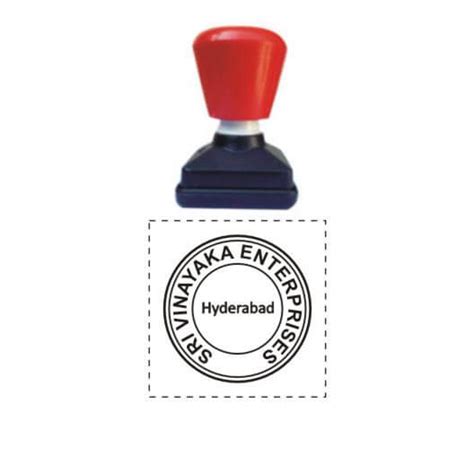 Pre Inked Round Stamps Online Rubber Stamps India